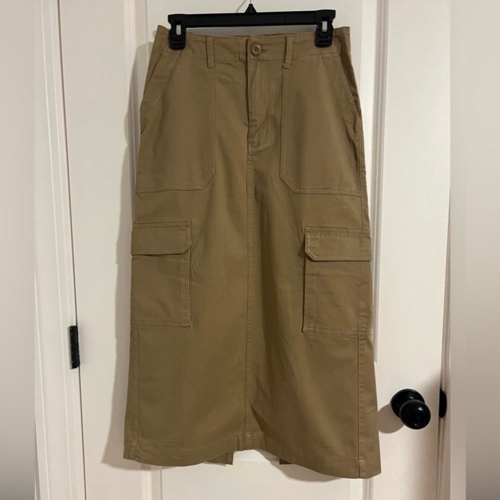 Women's Cargo Midi Skirt - Universal Thread Tan 4